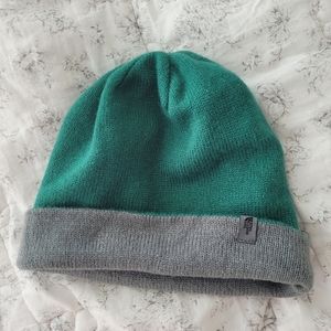 The North Face green beanie